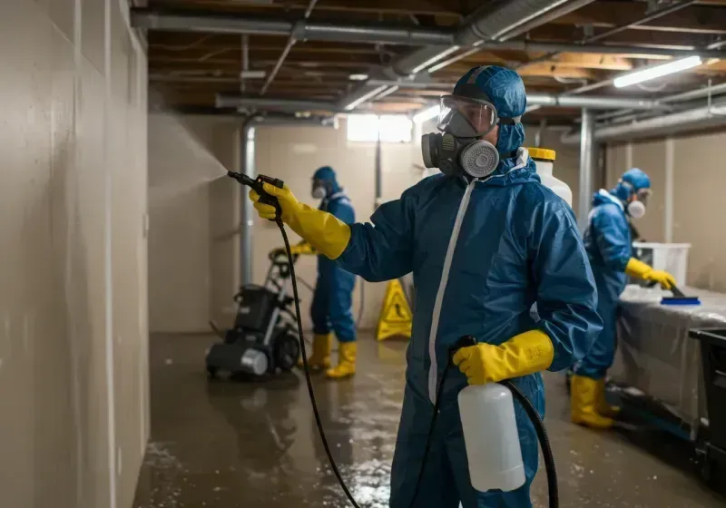 Basement Sanitization and Antimicrobial Treatment process in Winterville, NC